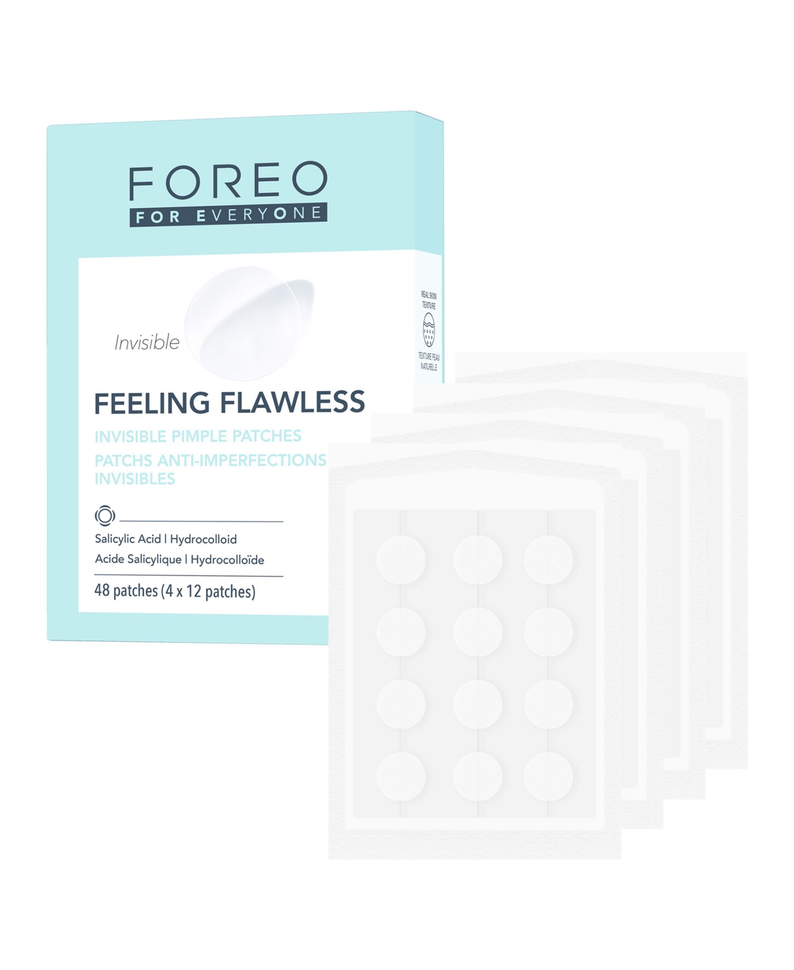 Невидимые патчи от прыщей FOREO For EveryOne Feeling Flawless, 48 шт