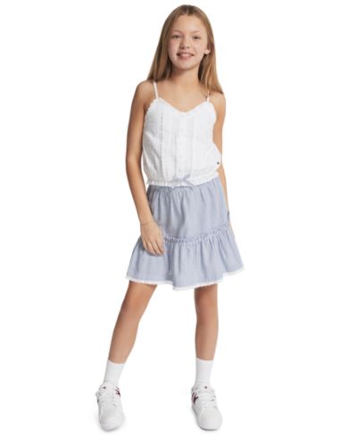 Детская многослойная юбка Tommy Hilfiger Girls' 7-16 Ithica Stripe