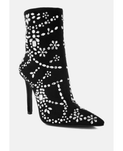 Женские сапоги London Rag Dunari Diamante Embellished Microfiber