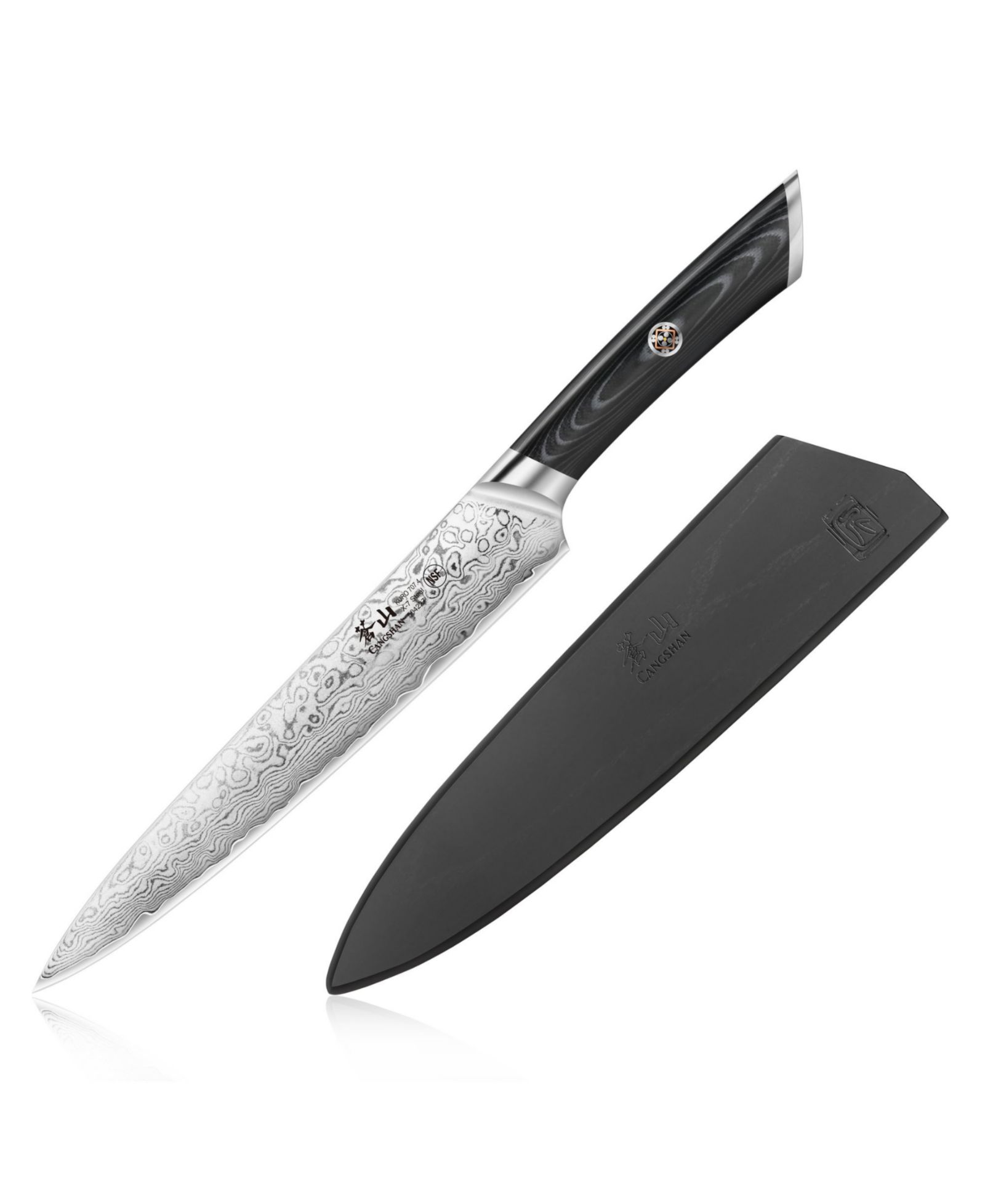 Cangshan Kuro Series стальной нож для нарезки и сашими 8"