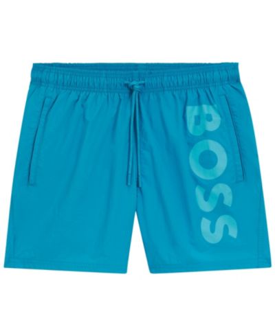 BOSS by Hugo Boss Men's Printed Logo Swim Shorts