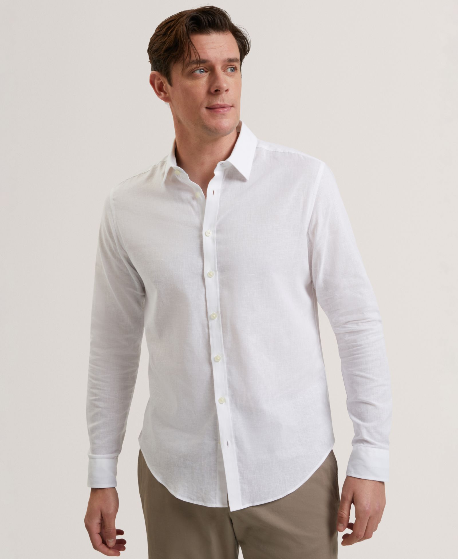 Мужская рубашка Ted Baker Prynn Long-Sleeve Solid
