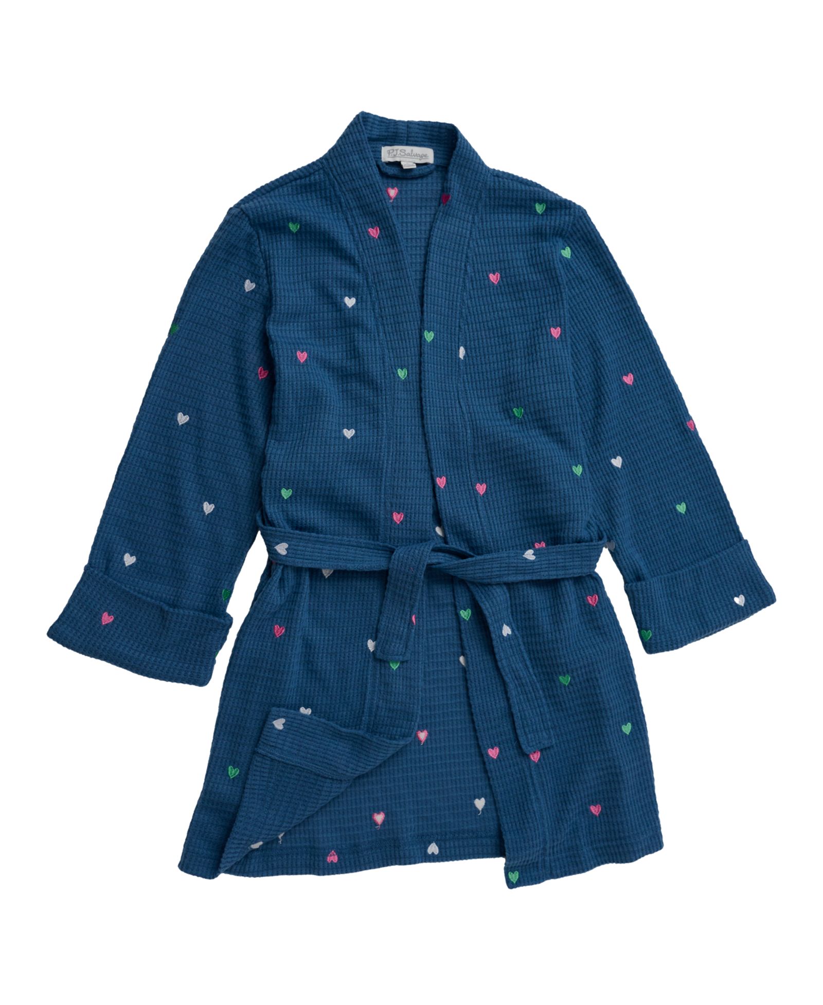 PJ SALVAGE Girls' 6-16 Waffle Texture Robe