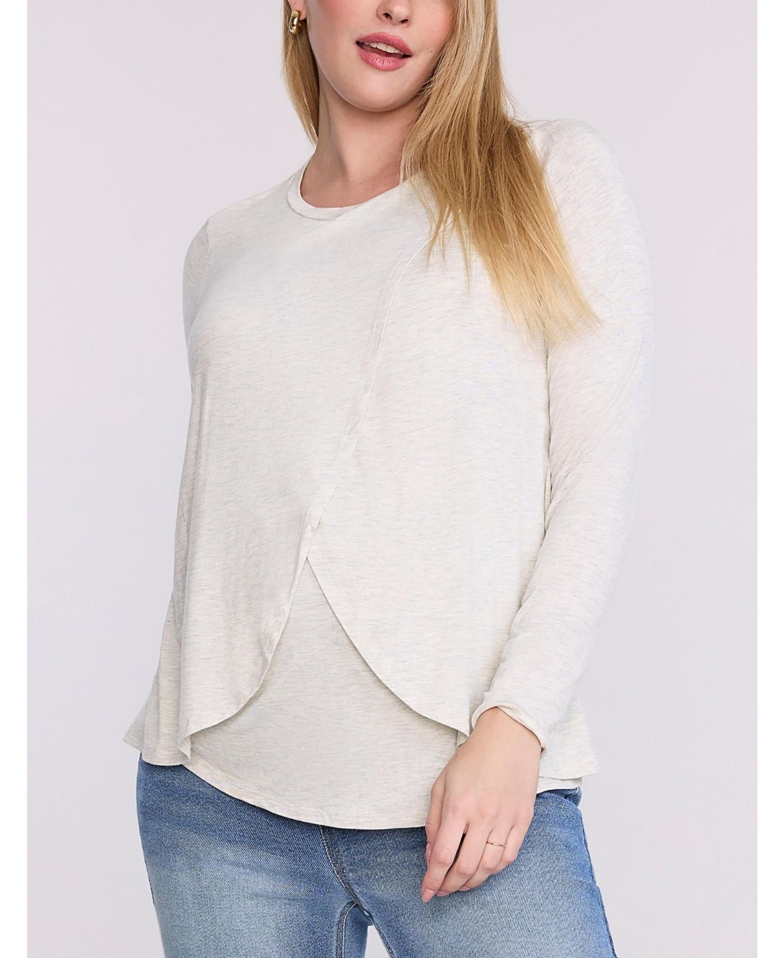 Женская футболка для кормления Motherhood Maternity Crewneck Long Sleeve
