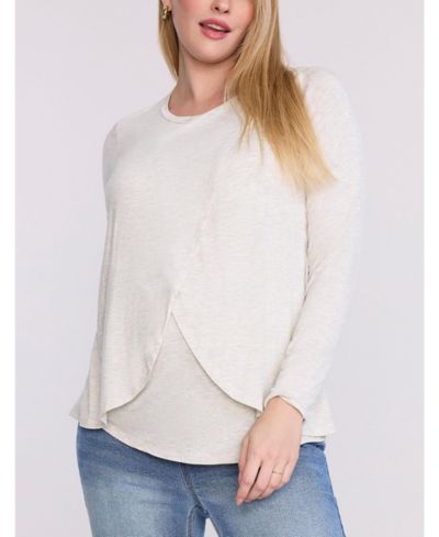 Женская футболка для кормления Motherhood Maternity Crewneck Long Sleeve