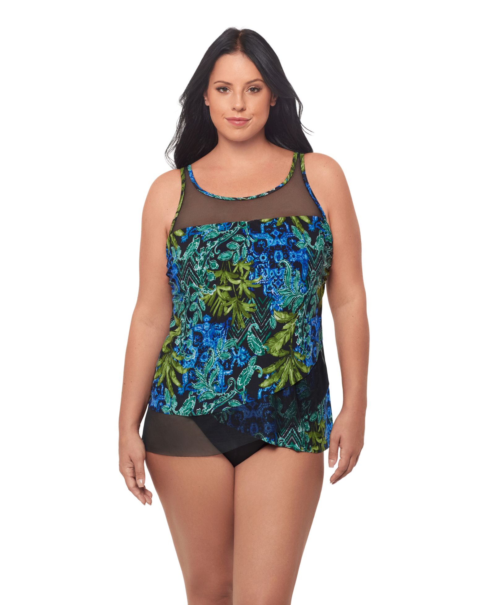 Танкини Miraclesuit Plus Size Underwire High Scoop Neck