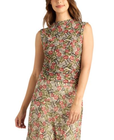 BCX Juniors' Sleeveless Mock-Neck Tank Top