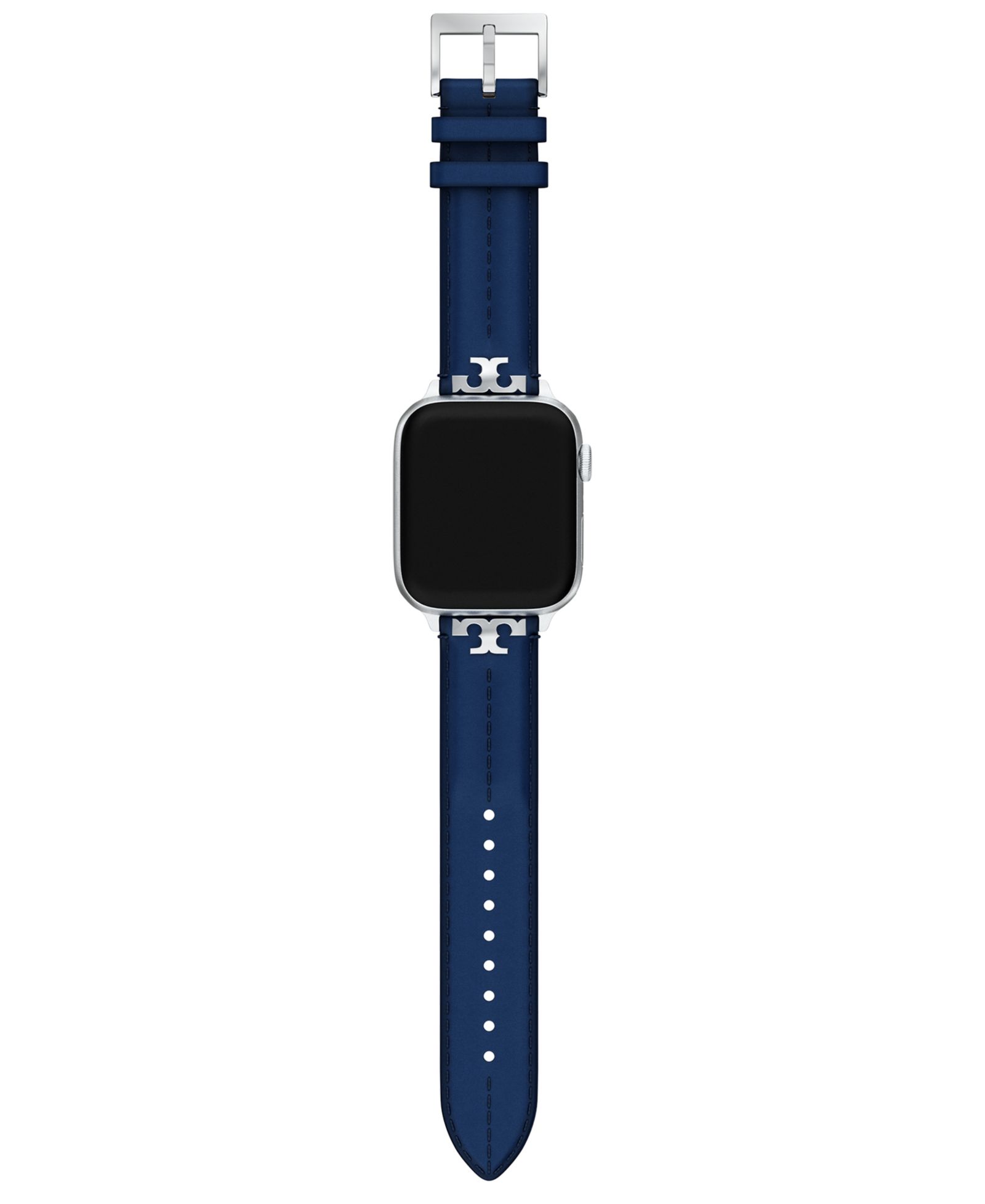 Женский кожаный ремешок Tory Burch Apple Blue 22mm