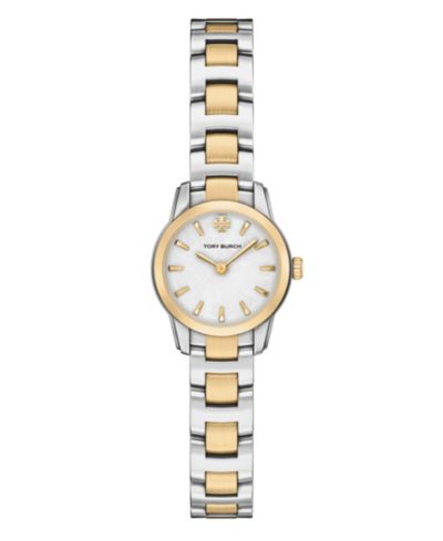 Tory Burch Женские The Miller Round Mini Quartz Two-Hand Two-Tone Stainless-Steel Watch, 22mm