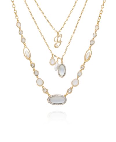 GUESS 3-Pc. Gold-Tone Multi-Layer Necklace Set