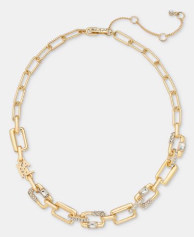Ожерелье-чокер KARL LAGERFELD PARIS Logo Pave Link Collar