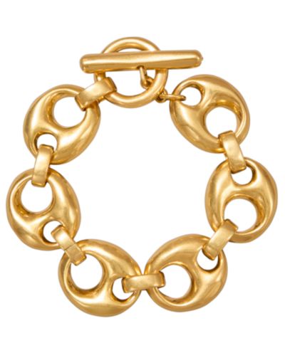 Donna Karan New York браслет Mariner Drama Flex с золотым покрытием 24k