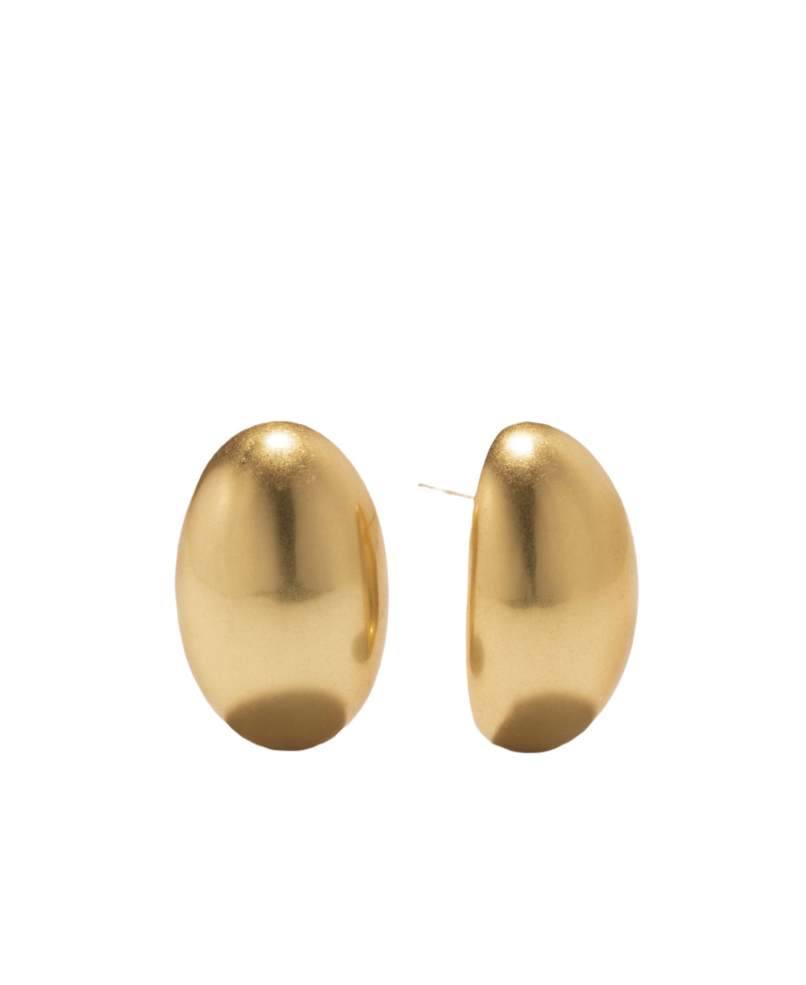 Серьги-гвоздики Donna Karan New York Gold-Tone Dynamic Pebble