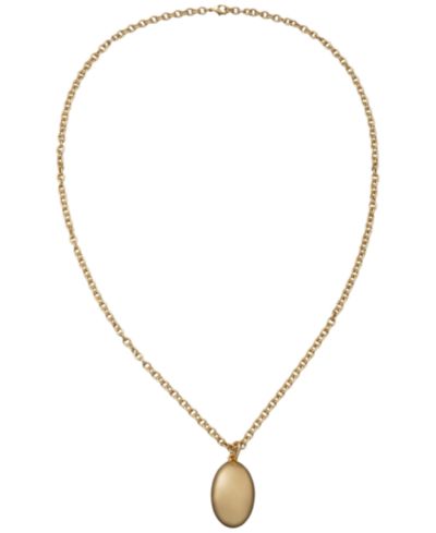 Donna Karan New York золотистая подвеска-кулон Pebble