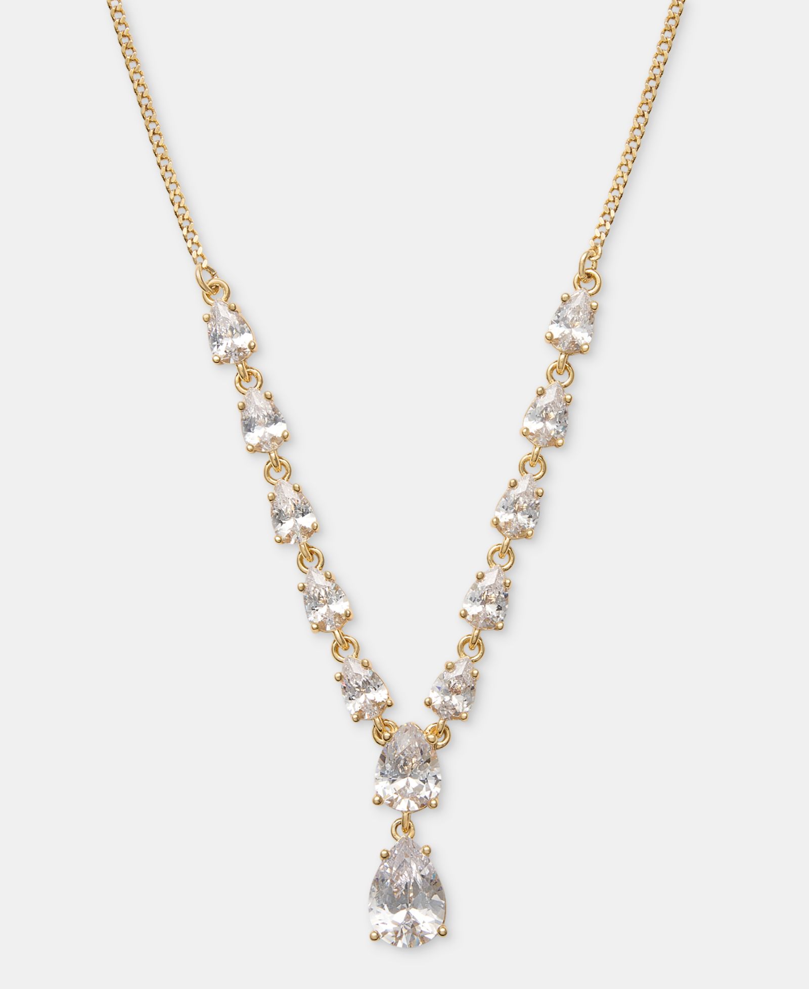 Givenchy Колье Lariat Necklace Cubic Zirconia 16" + 3" extender