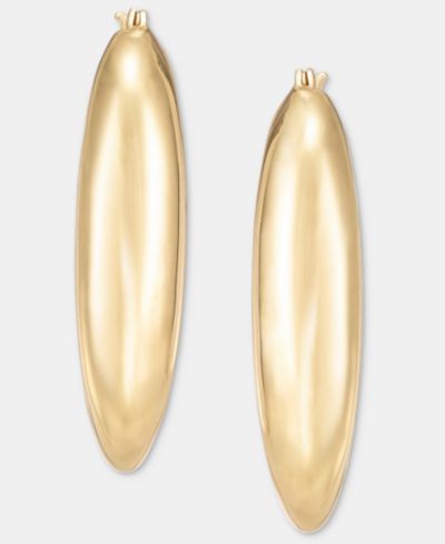 Серьги-кольца Lauren Ralph Lauren с позолоченными объемными звеньями
