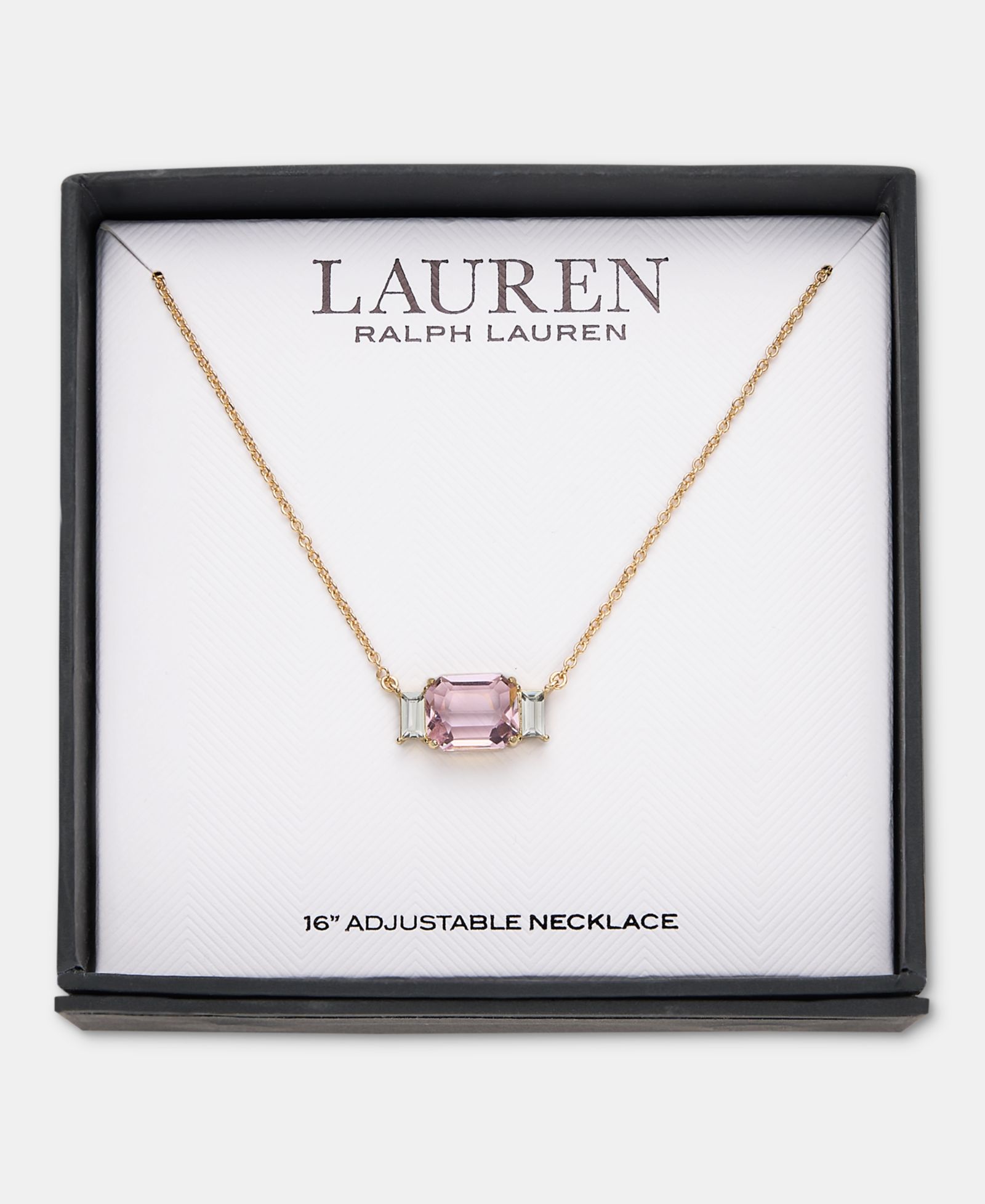 Подвеска Lauren Ralph Lauren Gold-Tone Boxed Blue Stone Pendant Necklace