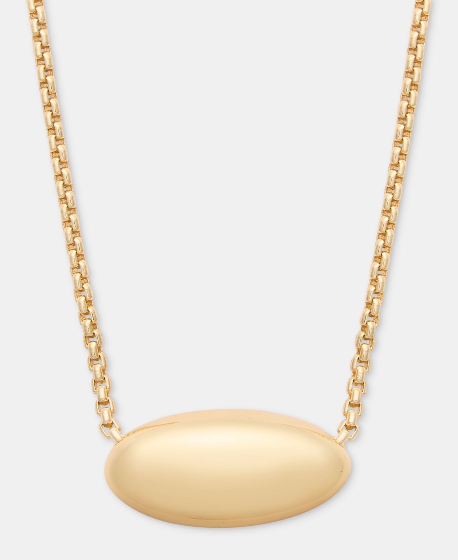 Lauren Ralph Lauren Metal-Tone Puffy Pear Pendant Necklace