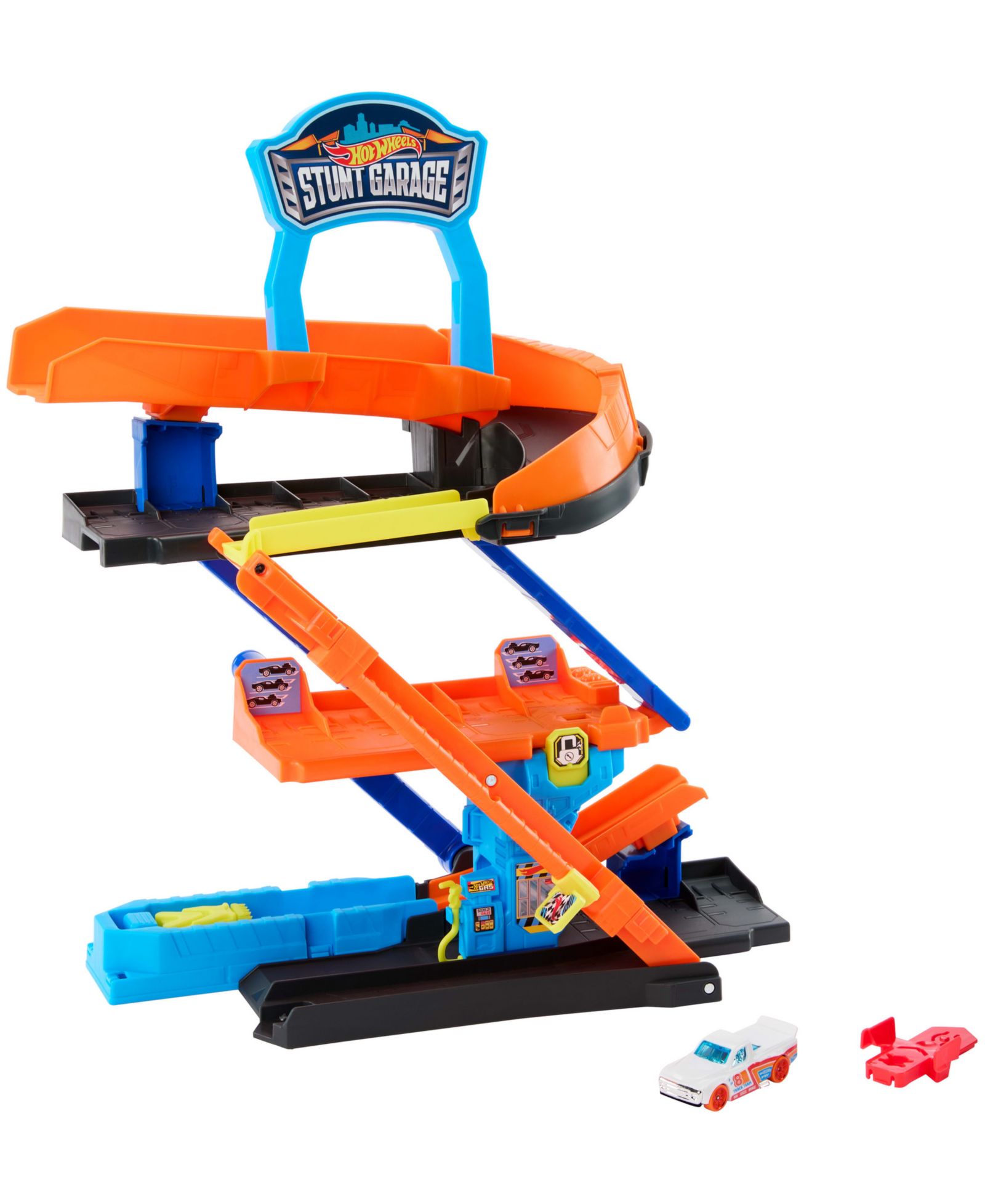 Игровой набор Hot Wheels City Transforming Stunt Garage