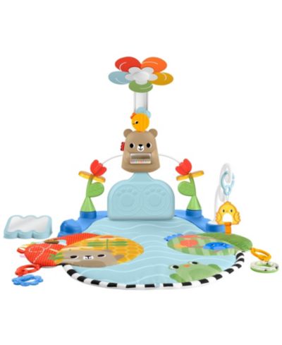Детский игровой коврик Fisher Price 3-in-1 Kick and Sway Activity Gym с сенсорными игрушками