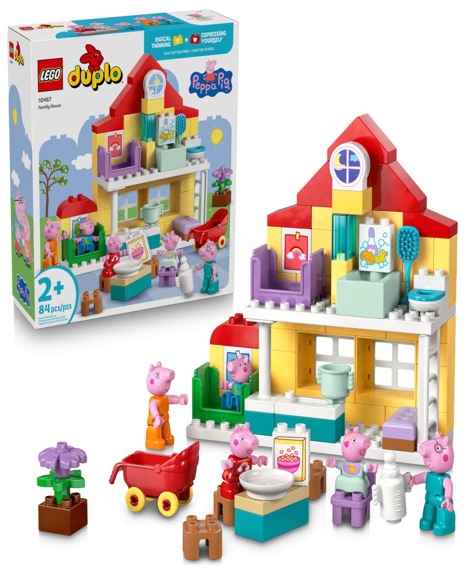 LEGO® DUPLO Peppa Pig Family House Building Set, 10467
