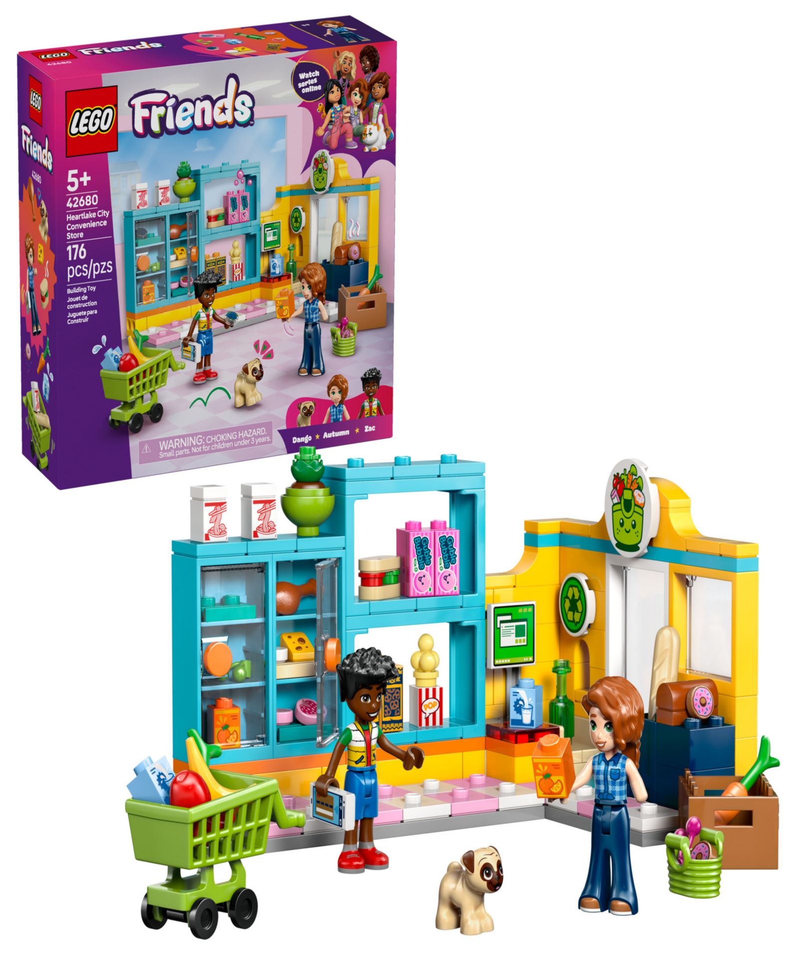 Набор LEGO® Friends Heartlake City Convenience Store Building Set 42680, 176 Pieces
