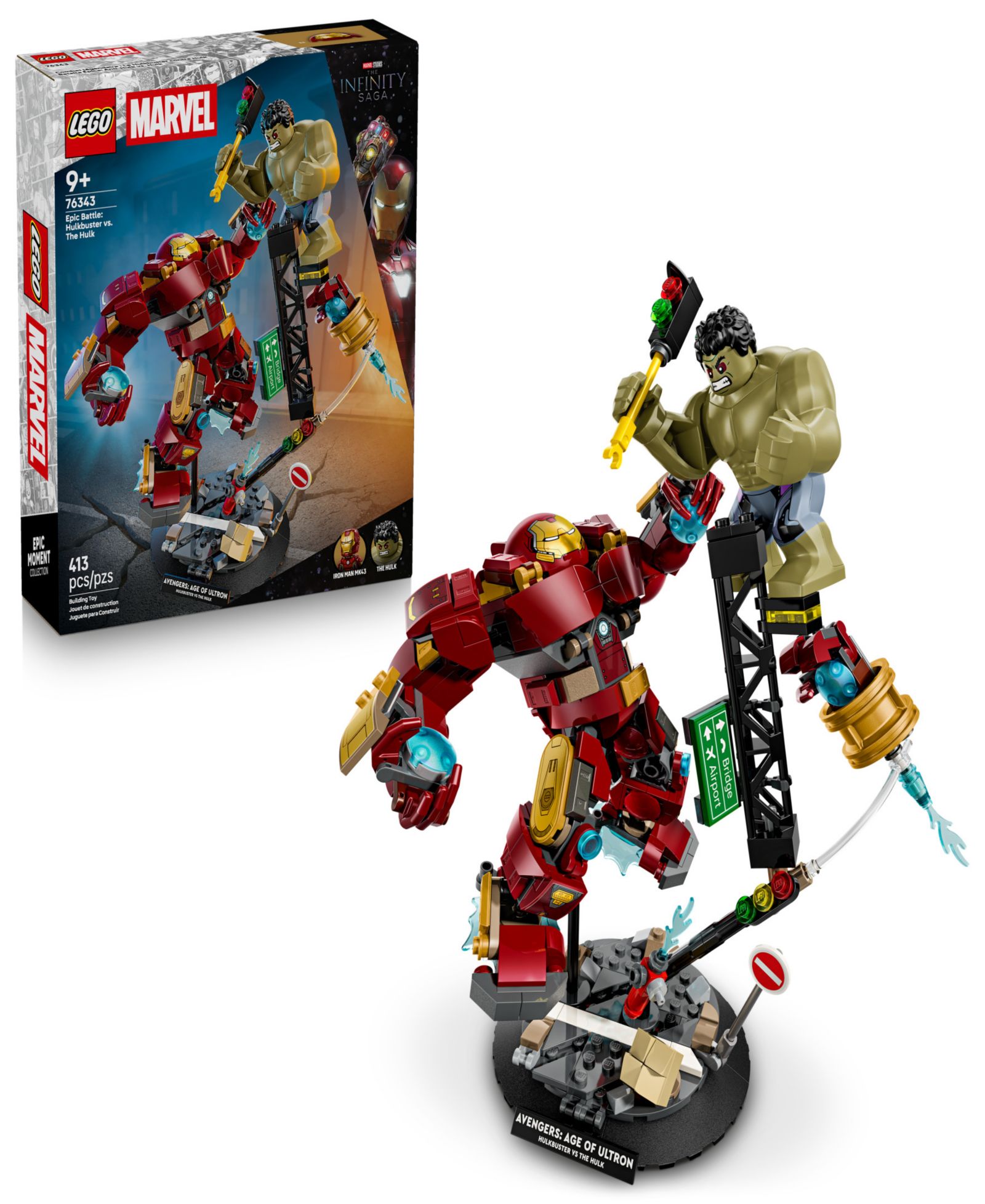 LEGO® Marvel Epic Battle: Hulkbuster vs. The Hulk Building Set 76343, 413 Pieces
