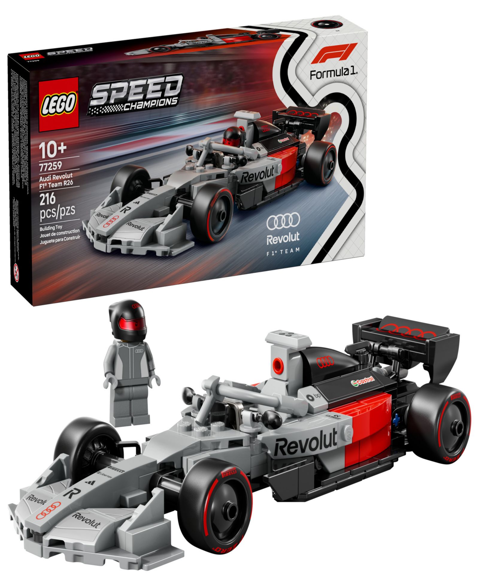 Игровой набор LEGO® Speed Champions Audi R26 F1® Race Car, 77259