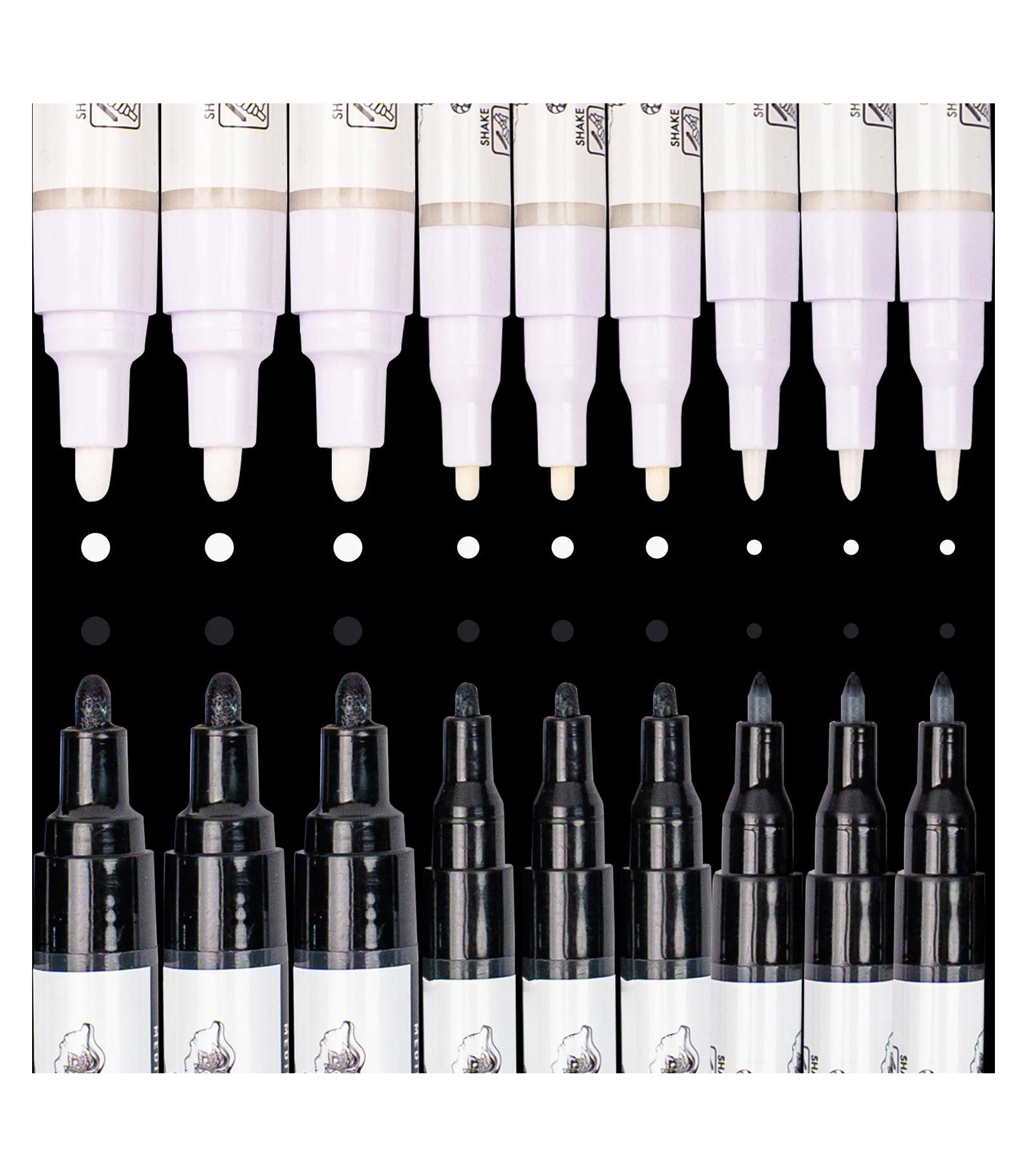 Маркеры PINTAR Black & White Outline Watercolor Paint Pens