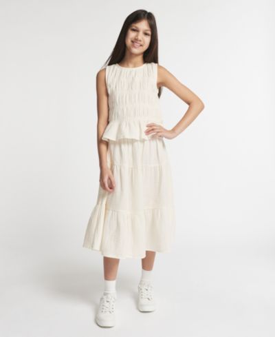 Calvin Klein Детский топ без рукавов с текстурой Crinkle Knit