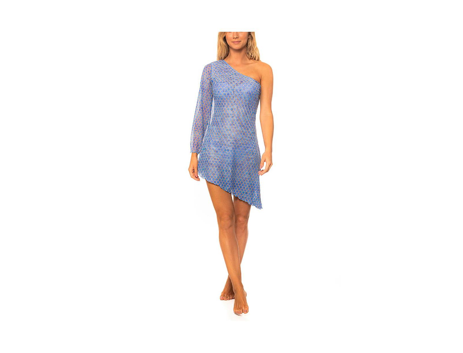 Женское пляжное платье Guria Beachwear Mesh One Shoulder Asymetric