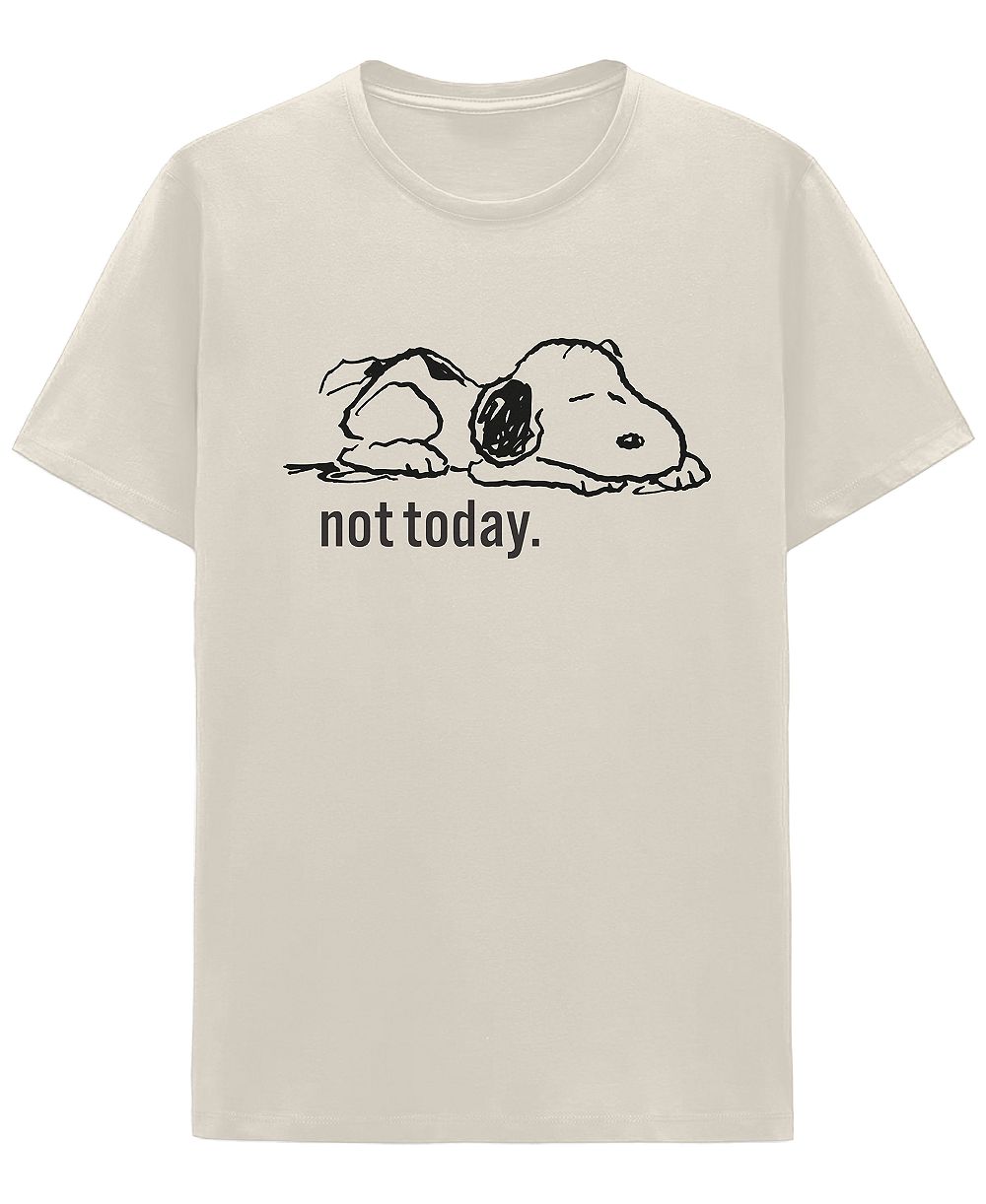 Hybrid Apparel Men's Snoopy Not Today Crewneck T-Shirt