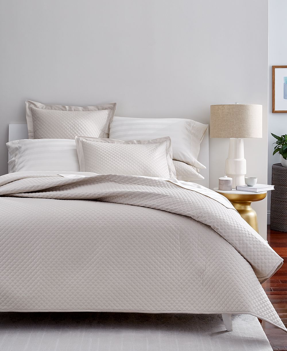 Charter Club Quilted Cotton 3-Pc. Coverlet Set, Full/Queen, Exclusively at Macy’s