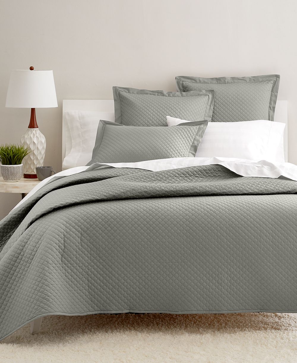 Charter Club Quilted Cotton 3-Pc. Coverlet Set, Full/Queen, Exclusively at Macy’s