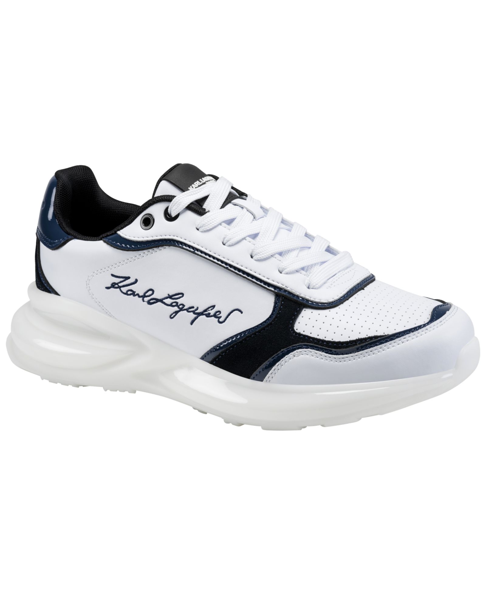 KARL LAGERFELD PARIS Men's Side Logo Embroidered Runner Gaetan Sneakers