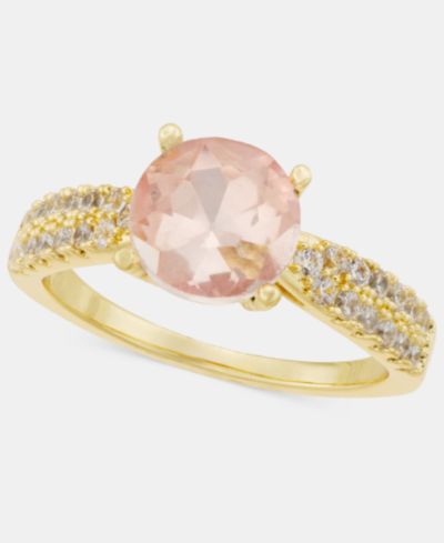 Charter Club Pink Crystal Pavé Ring, Macy's Exclusive