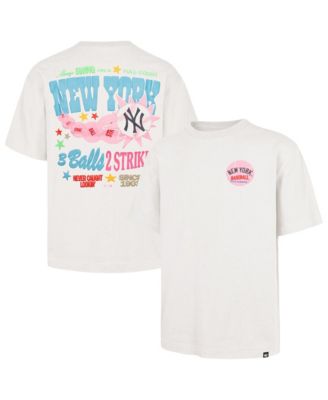 '47 Brand Men's and Women's Cream New York Yankees Turnpike Chuck Foundation T-Shirt