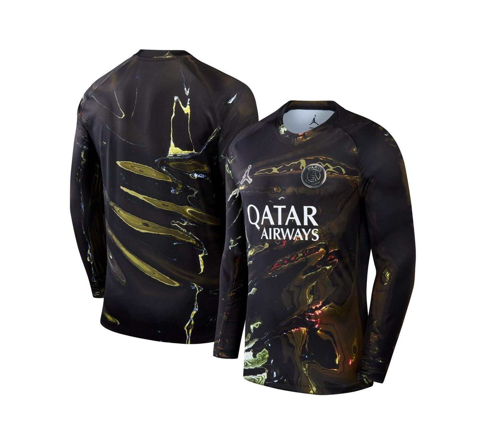 Мужская джерси Jordan Paris Saint-Germain 2025/26 Fifth Stadium Replica Long Sleeve Black