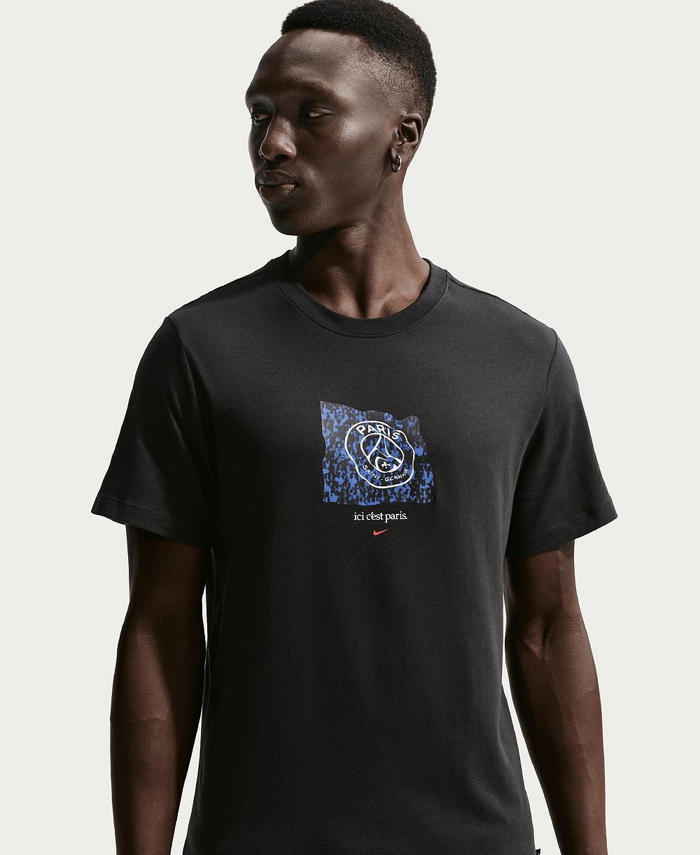 Nike Men's Paris Saint-Germain Banner Screen Print Graphics T-Shirt