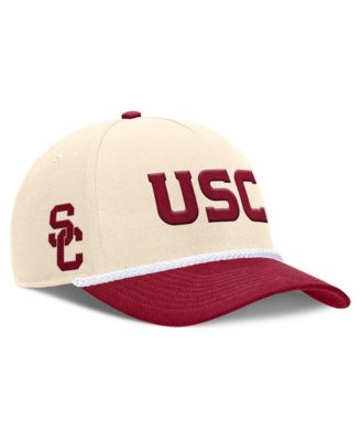 Мужская и женская кепка Nike Natural USC Trojans 2026 Primetime Natural 5-Panel Rope 2-Tone Rise