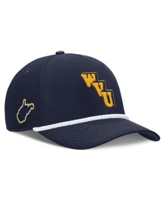 Men's and Women's Nike Navy West Virginia Mountaineers 2026 Basketball Refresh 5-Panel Rope Rise Hat