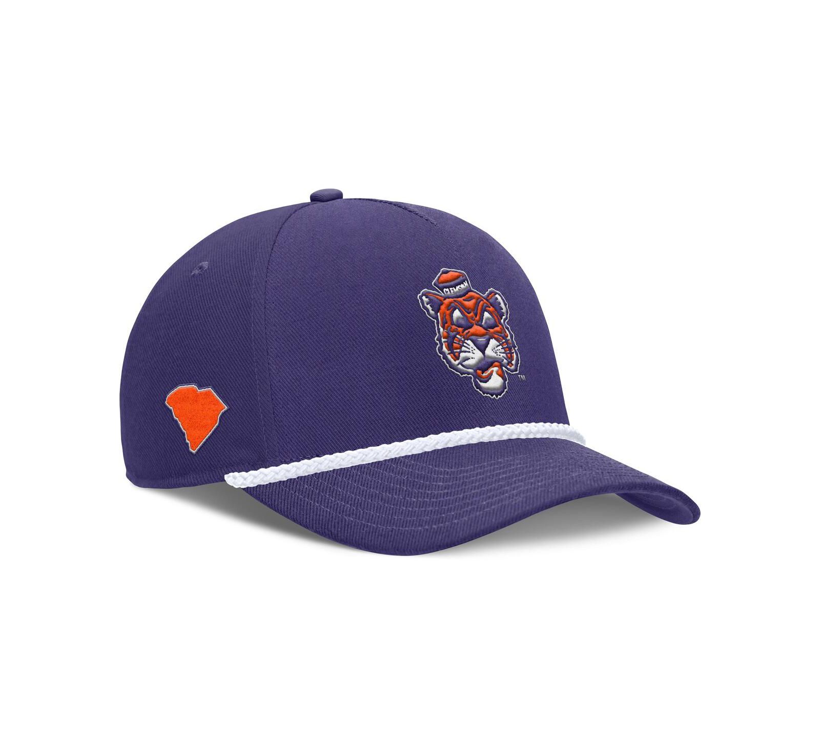 Nike Men's and Women's Purple Clemson Tigers 2026 Basketball Refresh 5-Panel Rope Rise Hat
