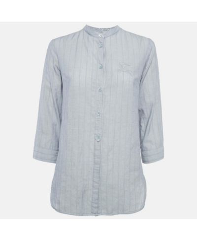 Женская блузка Burberry Brit Grey Pinstripe с пуговицами, б/у