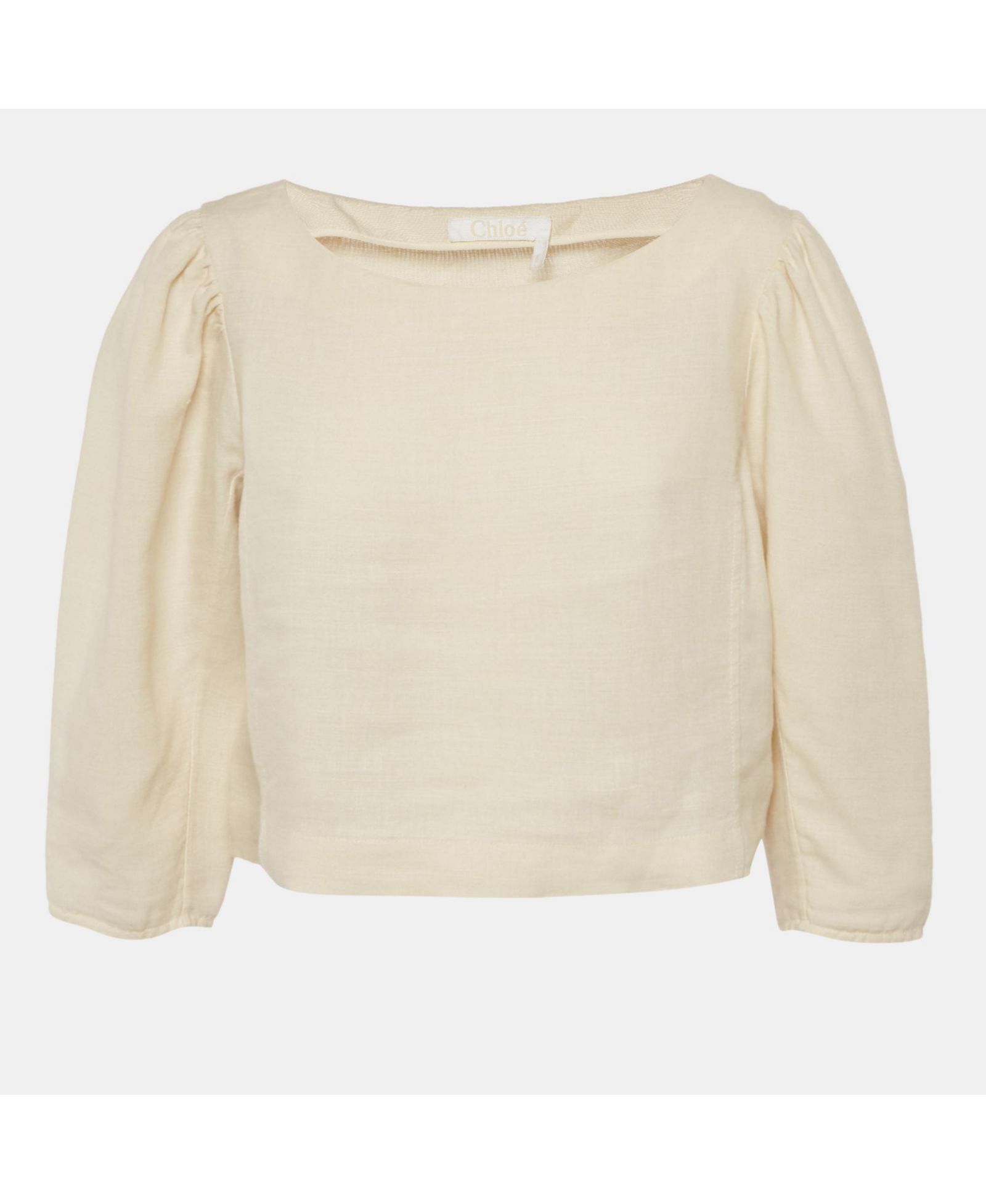 Женский топ Pre-Owned Chloe Beige Linen