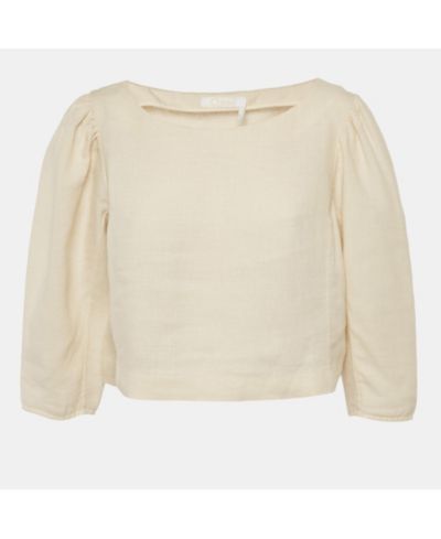 Женский топ Pre-Owned Chloe Beige Linen