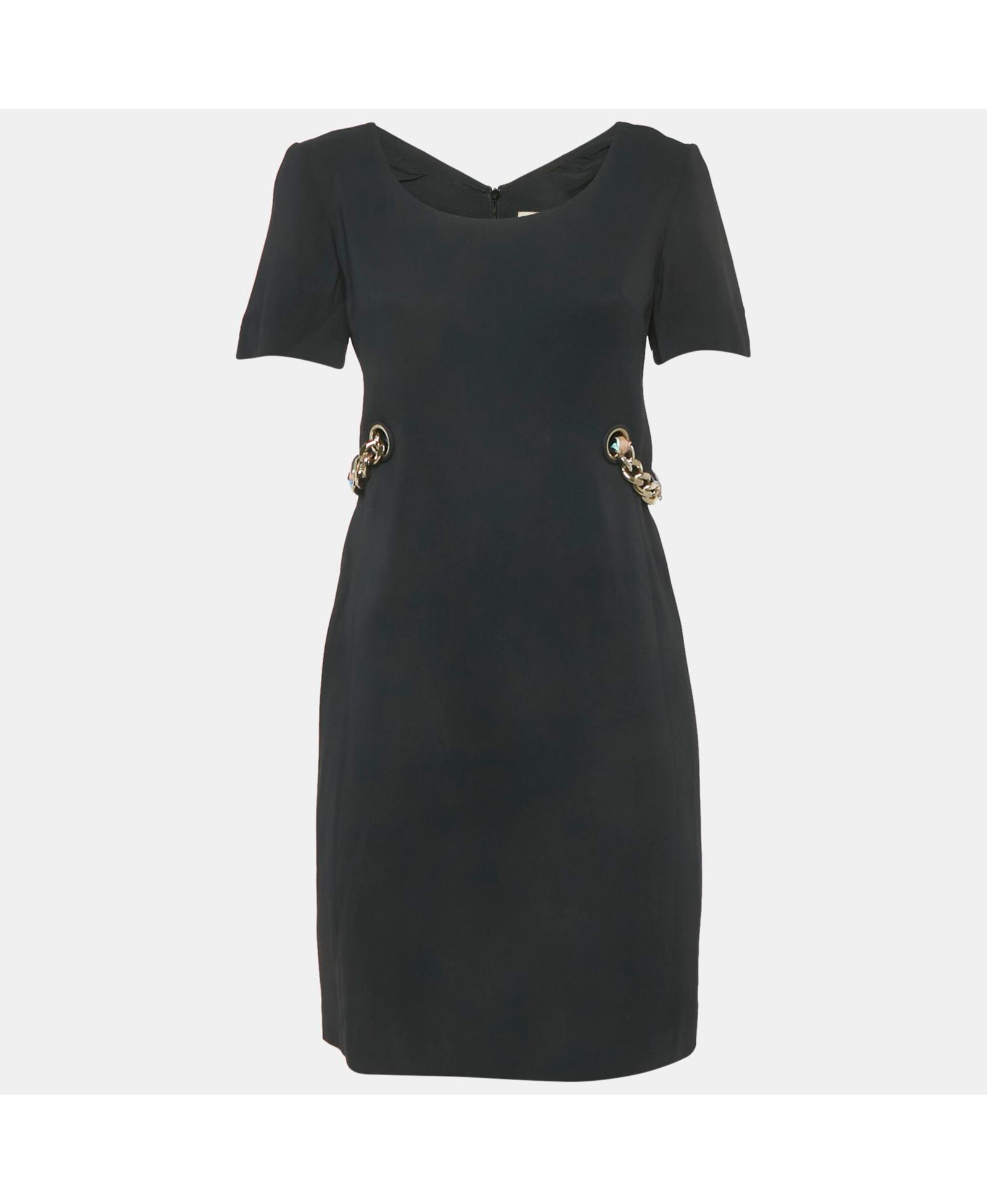 Мини-платье Emilio Pucci Women's Black Crepe Ribbon Details Mini Dress (Pre-Owned)
