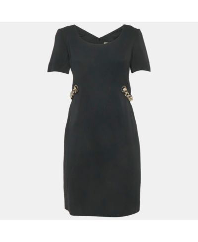 Мини-платье Emilio Pucci Women's Black Crepe Ribbon Details Mini Dress (Pre-Owned)