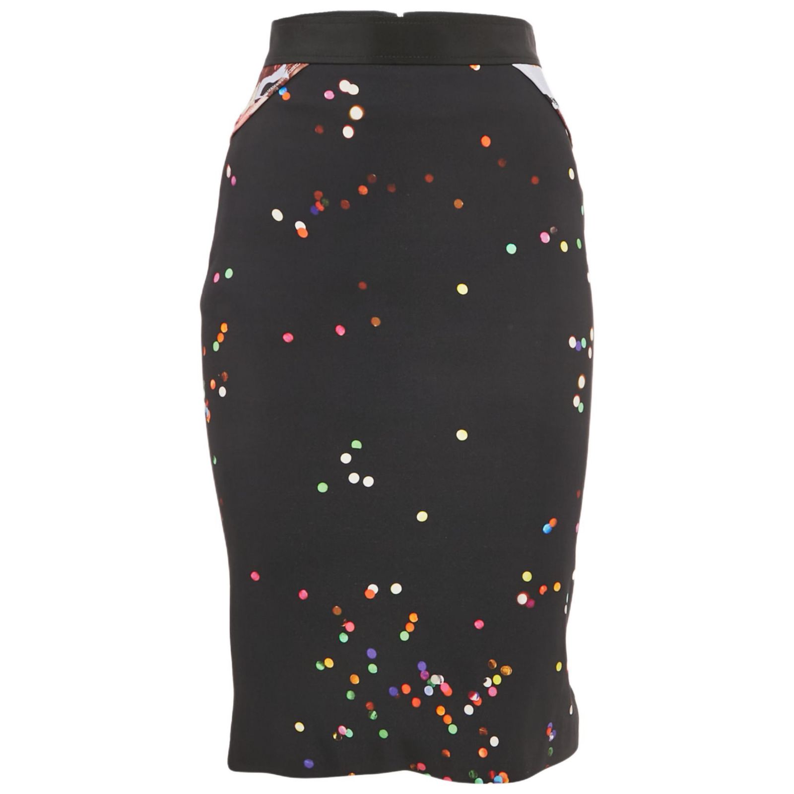Б/у женская миди-юбка Givenchy Black Print Crepe
