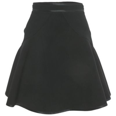 Pre-Owned Givenchy женская черная трикотажная мини-юбка расклешенная