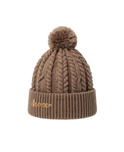 Женская шапка Headbands of Hope Cable Knit Pom-Pom, Beige